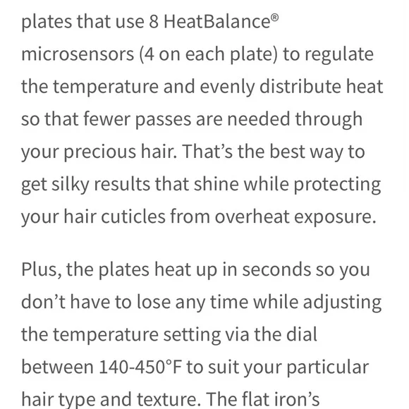 HSI GLIDER PLUS HAIR STRAIGHTENER FLAT IRON - Picture 3 of 8